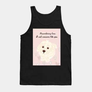 Valentine Dog Tank Top